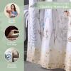 imageMaison d Hermine Shower Curtain 100 Cotton One Panel 70quotx72quot Washable Fabric Shower Curtains for Bathroom Easy Hanging with 12 Button Holes  Home Farmhouse Hotel Spa Birdies On Wire07  Meadow Florals