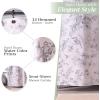 imageMaison d Hermine Shower Curtain 100 Cotton One Panel 70quotx72quot Washable Fabric Shower Curtains for Bathroom Easy Hanging with 12 Button Holes  Home Farmhouse Hotel Spa Birdies On Wire12  Jouy Paradise