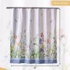 imageMaison d Hermine Shower Curtain 100 Cotton One Panel 70quotx72quot Washable Fabric Shower Curtains for Bathroom Easy Hanging with 12 Button Holes  Home Farmhouse Hotel Spa Birdies On Wire08  Fleurs De Mai