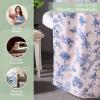 imageMaison d Hermine Shower Curtain 100 Cotton One Panel 70quotx72quot Washable Fabric Shower Curtains for Bathroom Easy Hanging with 12 Button Holes  Home Farmhouse Hotel Spa Birdies On Wire04  Bonobo