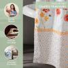 imageMaison d Hermine Shower Curtain 100 Cotton One Panel 70quotx72quot Washable Fabric Shower Curtains for Bathroom Easy Hanging with 12 Button Holes  Home Farmhouse Hotel Spa Birdies On Wire32  Summer Whisper