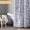 imageMaison d Hermine Shower Curtain 100 Cotton One Panel 70quotx72quot Washable Fabric Shower Curtains for Bathroom Easy Hanging with 12 Button Holes  Home Farmhouse Hotel Spa Birdies On Wire27  the Miller  Blue