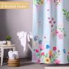 imageMaison d Hermine Shower Curtain 100 Cotton One Panel 70quotx72quot Washable Fabric Shower Curtains for Bathroom Easy Hanging with 12 Button Holes  Home Farmhouse Hotel Spa Birdies On Wire25  Jardin Dete