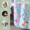 imageMaison d Hermine Shower Curtain 100 Cotton One Panel 70quotx72quot Washable Fabric Shower Curtains for Bathroom Easy Hanging with 12 Button Holes  Home Farmhouse Hotel Spa Birdies On Wire15  Delphinium