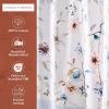 imageMaison d Hermine Shower Curtain 100 Cotton One Panel 70quotx72quot Washable Fabric Shower Curtains for Bathroom Easy Hanging with 12 Button Holes  Home Farmhouse Hotel Spa Birdies On Wire09  Ice Florals