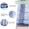 imageMaison d Hermine Shower Curtain 100 Cotton One Panel 70quotx72quot Washable Fabric Shower Curtains for Bathroom Easy Hanging with 12 Button Holes  Home Farmhouse Hotel Spa Birdies On Wire13  Palatial Paisley