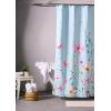imageMaison d Hermine Shower Curtain 100 Cotton One Panel 70quotx72quot Washable Fabric Shower Curtains for Bathroom Easy Hanging with 12 Button Holes  Home Farmhouse Hotel Spa Birdies On Wire15  Delphinium