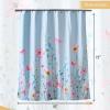 imageMaison d Hermine Shower Curtain 100 Cotton One Panel 70quotx72quot Washable Fabric Shower Curtains for Bathroom Easy Hanging with 12 Button Holes  Home Farmhouse Hotel Spa Birdies On Wire15  Delphinium