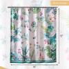 imageMaison d Hermine Shower Curtain 100 Cotton One Panel 70quotx72quot Washable Fabric Shower Curtains for Bathroom Easy Hanging with 12 Button Holes  Home Farmhouse Hotel Spa Birdies On Wire05  Tropiques