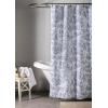 imageMaison d Hermine Shower Curtain 100 Cotton One Panel 70quotx72quot Washable Fabric Shower Curtains for Bathroom Easy Hanging with 12 Button Holes  Home Farmhouse Hotel Spa Birdies On Wire27  the Miller  Blue