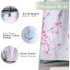 imageMaison d Hermine Shower Curtain 100 Cotton One Panel 70quotx72quot Washable Fabric Shower Curtains for Bathroom Easy Hanging with 12 Button Holes  Home Farmhouse Hotel Spa Birdies On Wire14  Blossoms in Spring