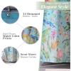 imageMaison d Hermine Shower Curtain 100 Cotton One Panel 70quotx72quot Washable Fabric Shower Curtains for Bathroom Easy Hanging with 12 Button Holes  Home Farmhouse Hotel Spa Birdies On Wire11  Paradiso