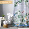 imageMaison d Hermine Shower Curtain 100 Cotton One Panel 70quotx72quot Washable Fabric Shower Curtains for Bathroom Easy Hanging with 12 Button Holes  Home Farmhouse Hotel Spa Birdies On Wire10  Passiflora