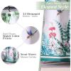 imageMaison d Hermine Shower Curtain 100 Cotton One Panel 70quotx72quot Washable Fabric Shower Curtains for Bathroom Easy Hanging with 12 Button Holes  Home Farmhouse Hotel Spa Birdies On Wire05  Tropiques