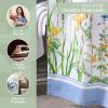 imageMaison d Hermine Shower Curtain 100 Cotton One Panel 70quotx72quot Washable Fabric Shower Curtains for Bathroom Easy Hanging with 12 Button Holes  Home Farmhouse Hotel Spa Birdies On Wire08  Fleurs De Mai