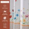 imageMaison d Hermine Shower Curtain 100 Cotton One Panel 70quotx72quot Washable Fabric Shower Curtains for Bathroom Easy Hanging with 12 Button Holes  Home Farmhouse Hotel Spa Birdies On Wire32  Summer Whisper