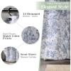 imageMaison d Hermine Shower Curtain 100 Cotton One Panel 70quotx72quot Washable Fabric Shower Curtains for Bathroom Easy Hanging with 12 Button Holes  Home Farmhouse Hotel Spa Birdies On Wire27  the Miller  Blue