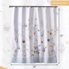 imageMaison d Hermine Shower Curtain 100 Cotton One Panel 70quotx72quot Washable Fabric Shower Curtains for Bathroom Easy Hanging with 12 Button Holes  Home Farmhouse Hotel Spa Birdies On Wire09  Ice Florals