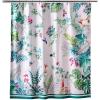 imageMaison d Hermine Shower Curtain 100 Cotton One Panel 70quotx72quot Washable Fabric Shower Curtains for Bathroom Easy Hanging with 12 Button Holes  Home Farmhouse Hotel Spa Birdies On Wire05  Tropiques