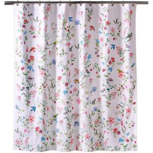 imageMaison d Hermine Shower Curtain 100 Cotton One Panel 70quotx72quot Washable Fabric Shower Curtains for Bathroom Easy Hanging with 12 Button Holes  Home Farmhouse Hotel Spa Birdies On Wire06  Neo Ipomee