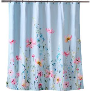 imageMaison d Hermine Shower Curtain 100 Cotton One Panel 70quotx72quot Washable Fabric Shower Curtains for Bathroom Easy Hanging with 12 Button Holes  Home Farmhouse Hotel Spa Birdies On Wire15  Delphinium