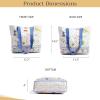 imageMaison d Hermine Canvas Tote Bag for Women Cotton Canvas Reusable Shoulder Grocery Bags Bulk with Handle for Shopping Travel01  Faience