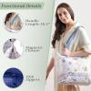 imageMaison d Hermine Canvas Tote Bag for Women Cotton Canvas Reusable Shoulder Grocery Bags Bulk with Handle for Shopping Travel01  Faience