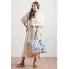 imageMaison d Hermine Canvas Tote Bag for Women Cotton Canvas Reusable Shoulder Grocery Bags Bulk with Handle for Shopping Travel02  Bonobo  Blue