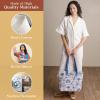 imageMaison d Hermine Canvas Tote Bag for Women Cotton Canvas Reusable Shoulder Grocery Bags Bulk with Handle for Shopping Travel02  Bonobo  Blue