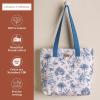 imageMaison d Hermine Canvas Tote Bag for Women Cotton Canvas Reusable Shoulder Grocery Bags Bulk with Handle for Shopping Travel02  Bonobo  Blue