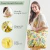imageMaison d Hermine Canvas Tote Bag for Women Cotton Canvas Reusable Shoulder Grocery Bags Bulk with Handle for Shopping Travel04  Eden  Yellow