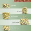 imageMaison d Hermine Canvas Tote Bag for Women Cotton Canvas Reusable Shoulder Grocery Bags Bulk with Handle for Shopping Travel04  Eden  Yellow
