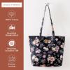 imageMaison d Hermine Canvas Tote Bag for Women Cotton Canvas Reusable Shoulder Grocery Bags Bulk with Handle for Shopping Travel05  Moody Florals