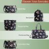 imageMaison d Hermine Canvas Tote Bag for Women Cotton Canvas Reusable Shoulder Grocery Bags Bulk with Handle for Shopping Travel05  Moody Florals