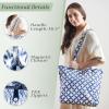 imageMaison d Hermine Canvas Tote Bag for Women Cotton Canvas Reusable Shoulder Grocery Bags Bulk with Handle for Shopping Travel10  Shibori