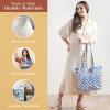 imageMaison d Hermine Canvas Tote Bag for Women Cotton Canvas Reusable Shoulder Grocery Bags Bulk with Handle for Shopping Travel10  Shibori