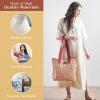 imageMaison d Hermine Canvas Tote Bag for Women Cotton Canvas Reusable Shoulder Grocery Bags Bulk with Handle for Shopping Travel12  Asmi