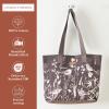 imageMaison d Hermine Canvas Tote Bag for Women Cotton Canvas Reusable Shoulder Grocery Bags Bulk with Handle for Shopping Travel15  Meadow Florals