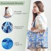 imageMaison d Hermine Canvas Tote Bag for Women Cotton Canvas Reusable Shoulder Grocery Bags Bulk with Handle for Shopping Travel16  Joli Jouy