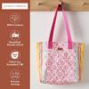 imageMaison d Hermine Canvas Tote Bag for Women Cotton Canvas Reusable Shoulder Grocery Bags Bulk with Handle for Shopping Travel17  Katmandou  Fushia