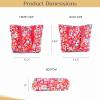 imageMaison d Hermine Canvas Tote Bag for Women Cotton Canvas Reusable Shoulder Grocery Bags Bulk with Handle for Shopping Travel18  Happy Florals  Red