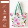 imageMaison d Hermine Canvas Tote Bag for Women Cotton Canvas Reusable Shoulder Grocery Bags Bulk with Handle for Shopping Travel19  Pivoine