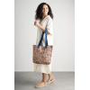 imageMaison d Hermine Canvas Tote Bag for Women Cotton Canvas Reusable Shoulder Grocery Bags Bulk with Handle for Shopping Travel23  Kerala  Blue