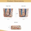 imageMaison d Hermine Canvas Tote Bag for Women Cotton Canvas Reusable Shoulder Grocery Bags Bulk with Handle for Shopping Travel23  Kerala  Blue