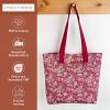 imageMaison d Hermine Canvas Tote Bag for Women Cotton Canvas Reusable Shoulder Grocery Bags Bulk with Handle for Shopping Travel24  Surya  Maroon