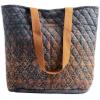 imageMaison d Hermine Shopping Bags Cotton Quilted Tote Bag with Zipper Pockets Small Pouch Reusable Grocery Bag Work Travel06  Imperfection