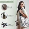 imageMaison d Hermine Shopping Bags Cotton Quilted Tote Bag with Zipper Pockets Small Pouch Reusable Grocery Bag Work Travel07  Zebra