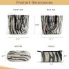 imageMaison d Hermine Shopping Bags Cotton Quilted Tote Bag with Zipper Pockets Small Pouch Reusable Grocery Bag Work Travel07  Zebra