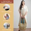 imageMaison d Hermine Shopping Bags Cotton Quilted Tote Bag with Zipper Pockets Small Pouch Reusable Grocery Bag Work Travel08  Lakshmi
