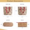 imageMaison d Hermine Shopping Bags Cotton Quilted Tote Bag with Zipper Pockets Small Pouch Reusable Grocery Bag Work Travel10  Asmi